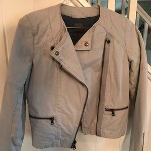Light Gray Bomber Jacket